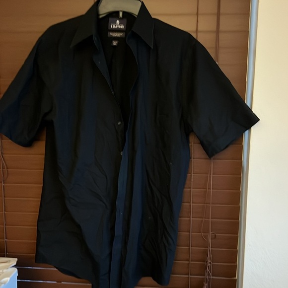 Men’s short sleeve black dress shirt - Picture 2 of 3